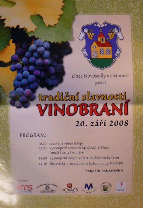 Novosedelské vinobraní 2008